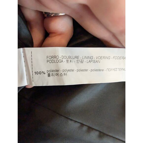 Zara Basic Black One-Button Blazer Jacket Slim Fit Lightweight Career USA 2 - Picture 4 of 6